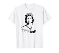 Reina Victoria Joven Vintage Monografía Camiseta
