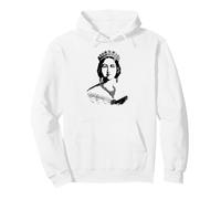 Reina Victoria Joven Vintage Monografía Sudadera con Capucha