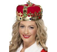 Reinas Corona Disfraz Mujer Accesorio Del Rey Coronación Reina Disfraz