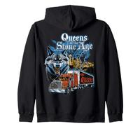 Reinas de la Edad de Piedra Wolf Skyline Hard Rock Sudadera con Capucha