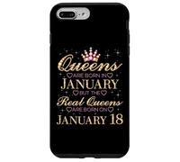 Reinas Reales Nacen el 18 de enero, cumpleaños 18 de enero Carcasa para iPhone 7 Plus/8 Plus