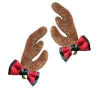 Reindeer Antler Horns - Antler Helmet | 13.5cm Reindeer Antlers for Helmet, Flannel Helmets Decoration, Sports and Outdoors, Christmas Ski Antlers for Helmets Decor