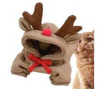 Reindeer Dog Costume, Funny Pet Elk Dress, Dog Holiday Outfit, Cat Reindeer Costume, Cold Weather Pet Sweatshirt, Festive Pet Cosplay, Winter Warm Jumpsuit Outfit For Small Dogs Cats