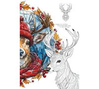 Reindeer for Christmas: Pocket-Sized Holiday Magic to Color and Enjoy (Pocket-Sized Coloring Books (6x9 Edition))