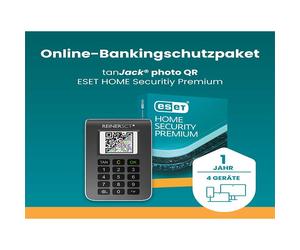REINER SCT tanJack photo QR + ESET Home Security Premium