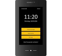 REINER SCT timeCard Terminal 3 - Terminal de Reloj Fichaje, Negro, Dimensiones: 180 x 320 x 60 mm