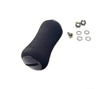 ReinFor - Pomos de EVA forzados para mangos de carrete de pesca en modelos con eje de 27 mm y 4 mm y unidades de tamaño similar (negro)