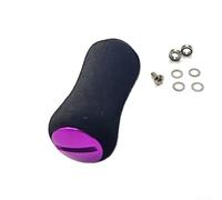 ReinFor - Pomos de EVA forzados para mangos de carrete de pesca en modelos con eje de 27 mm y 4 mm y unidades de tamaño similar (morado)