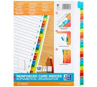 Reinforced Card Indices Alphabetical Organisation