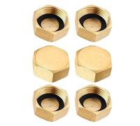 Reinforced High Pressure Brass Threaded Plug 1/2Inch Internal Pipe Cap With Smooth Sealing Surfaces For Cold Hot Water Industrial Copper Pipe Plug