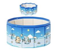 Reinforced Portable Splash & Play Basin - Sturdy Semi-Rigid Walls Maintain Shape During Play, Integrated Easy-Drain Pipe For Quick & Effortless Cleanup, Durable Anti-Slip Textured Floor For Enhanced S