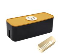 Reinforced Safety Cover - Charger Management Box, Resistant Frame for Child Proof Protection, 1 Pack Design, Electronic Accessory Case with Side Cable Entry Ports, Power Storage Box