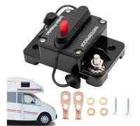 Reiniciar fusible inversor, interruptores de conmutación, manual de reinicio 12 V-48 V CC para la protección del sistema de audio del coche, protector de sobrecarga automotriz de alto rendimiento para