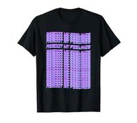 Reiniciar My Feelings Glitch Tipografía Repetir synthwave Camiseta