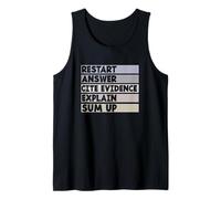 Reiniciar Respuesta Citar Evidencia Cita Divertida Profesor de inglés Camiseta sin Mangas