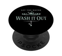 Reinicio de Pesca El Agua aclara mi Mente La Pesca me Ayuda a recargar PopSockets PopGrip Adhesivo