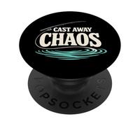 Reinicio de Pesca El Agua aclara mi Mente La Pesca me Ayuda a recargar PopSockets PopGrip Adhesivo