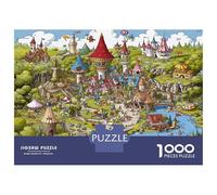 Reino de Cuentos Rompecabezas 1000 Piezas De Cartón Grueso Cartoon Carnival Puzzle Anti Estrés Adultos para Rompecabezas De Viaje como Regalo Original 70x50cm/1000pcs