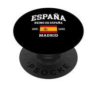 Reino De España Madrid EST 1492 PopSockets PopGrip Adhesivo
