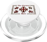 Reino de Jerusalén: Ave Christus Rex PopSockets PopGrip para MagSafe