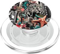 Reino del leopardo en la jungla de la ciudad PopSockets PopGrip para MagSafe
