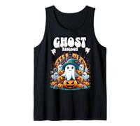 Reino Fantasma Lindo Castillo Calabazas Halloween Camiseta sin Mangas