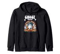 Reino Fantasma Lindo Castillo Calabazas Halloween Sudadera con Capucha