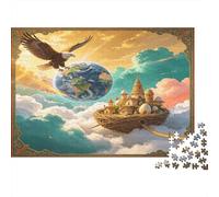 Reino Fantástico en el Cielo Puzzle de 1000 Piezas Papel Puzzle para Adultos Relajación Decoración Hogar Interacción Familiar Regalo Nan