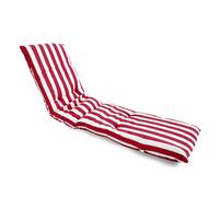 REINO MANSIDI Cojín Tumbona Colchoneta 180x55x5cm Diseños Variados Raya Rojo