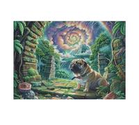 Reino Secreto de Selva Tropical fantástico Puzzle 300 Piezas Regalo Familiar Rompecabezas 3D Obra De Arte para Hombres Y Mujeres DIY Creativo Aliviar Estrés 300 PCS