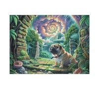 Reino Secreto de Selva Tropical fantástico Puzzle 500 Piezas Aliviar Estrés Profundo Rompecabezas Familiar para Hombres Y Mujeres Obra De Arte Decorativo Hogar 500 PCS