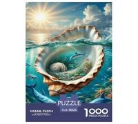 Reino Secreto del Océano Puzzles Imposible,desafío para Adultos Interesante Juego EduGatoivo 1000 Piezas Obra De Arte De Juego De para Adultos Y Niños 38x26cm/1000pcs