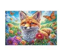 Reino Secreto en el Arroyo del Bosque Puzzle 1000 Piezas Papel Mayores Las Mascotas Tiernas Calientan el Corazón Terapia Ocupacional Alivio Estrés Tiempo Libre En Casa Regalo Original 1000 PCS