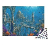 Reino Submarino de la Atlántida Puzzle 1000 Piezas, Decoración de Pared