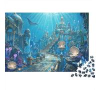 Reino Submarino de la Atlántida Puzzle 1000 Piezas, Juego de Mesa Divertido