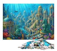 Reino Submarino Puzzle de Madera 1000 Piezas, Juego de Mesa Creativo