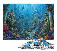 Reino Submarino Puzzle de Madera 500 Piezas, Juego de Mesa Creativo