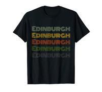 Reino Unido 70's City Retro Vintage Edimburgo Camiseta