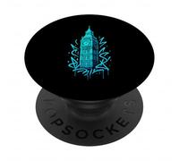 Reino Unido Big Ben Londres Retro Design PopSockets PopGrip Adhesivo