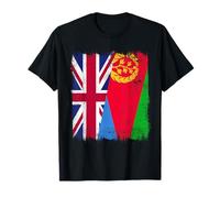 Reino Unido Eritrea Media Bandera Herencia Británica Eritrea Camiseta