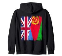 Reino Unido Eritrea Media Bandera Herencia Británica Eritrea Sudadera con Capucha