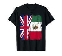 Reino Unido, México, Media Bandera, Herencia británica Mexicana Camiseta
