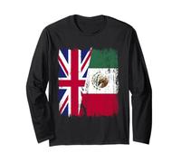 Reino Unido, México, Media Bandera, Herencia británica Mexicana Manga Larga