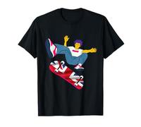 Reino Unido Skateboarding Inglaterra Skateboarder en un Skateboard Camiseta