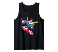 Reino Unido Skateboarding Inglaterra Skateboarder en un Skateboard Camiseta sin Mangas