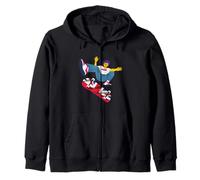 Reino Unido Skateboarding Inglaterra Skateboarder en un Skateboard Sudadera con Capucha