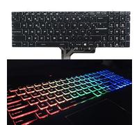 Reino Unido teclado español para GP63 8re 8RF MS-16P3 MS-16P5 MS-16K4 MS-16K3 MS-16K2 MS-16J1 MS-16J2 MS-79B MS-7A1 MS-7C1 Reemplazo de la computadora portátil compatible(SP COLORFUL BACKLIT)