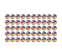 Reino Unido Ukraine Friendship Flag Pin,Ucrania Gran Bandera Británica Mini Button Ucrania UK Pin U Round Insignia Ucrania Soporte Pin, Blue