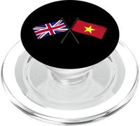Reino Unido Vietnam Banderas Cruzadas Vietnamita Británica PopSockets PopGrip para MagSafe