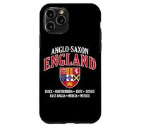 Reinos de Inglaterra anglosajona escudo letras blancas Carcasa para iPhone 11 Pro